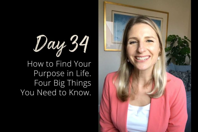 How to find your purpose in life.  Four big things you need to know.